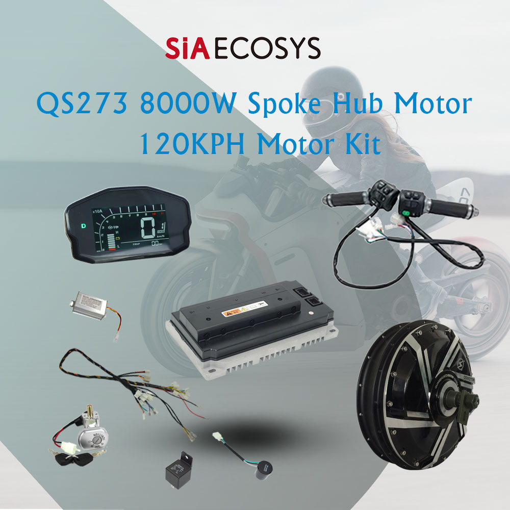Qs273 Hub Motor 8000W 72V - Moteur de moyeu à rayons QS273