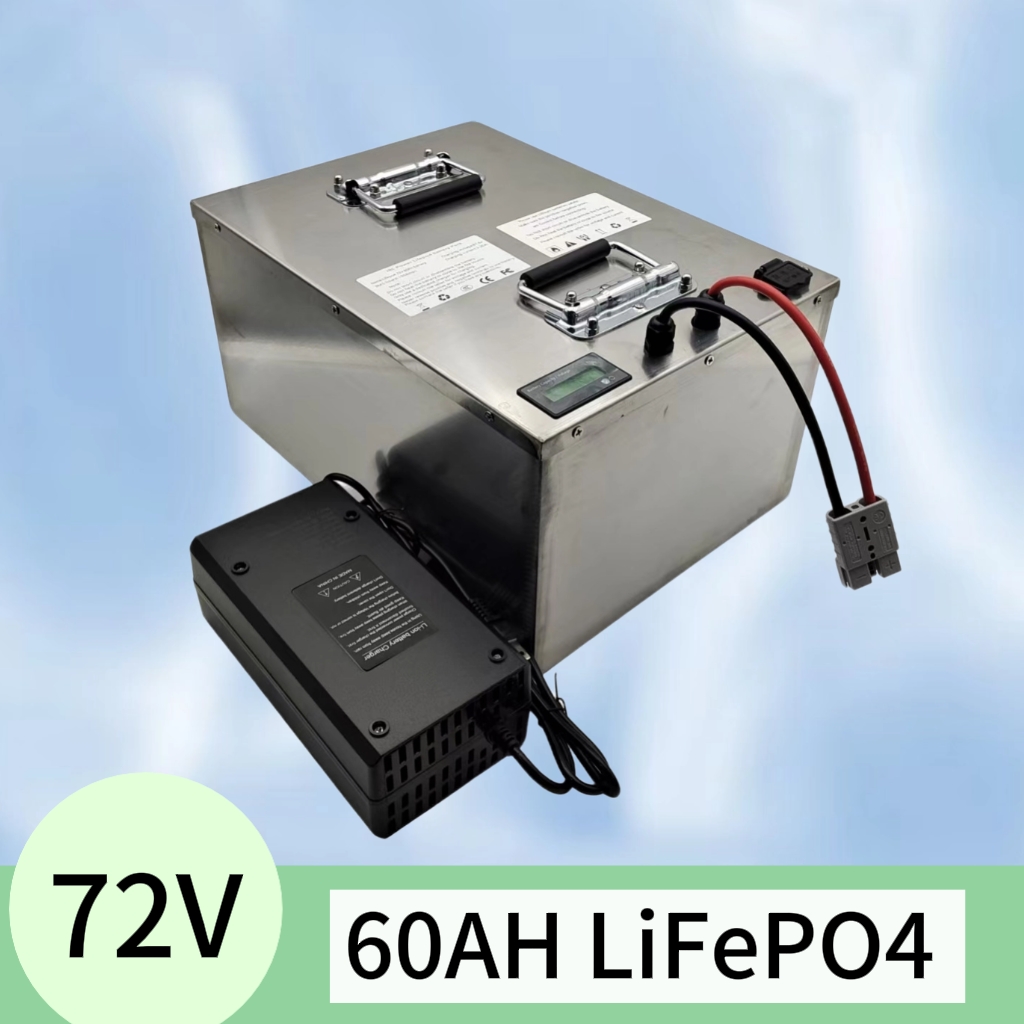 72V 60Ah Lifepo4 Battery Pack - Batterie Rechargeable au Lithium Lifepo4, 72V,