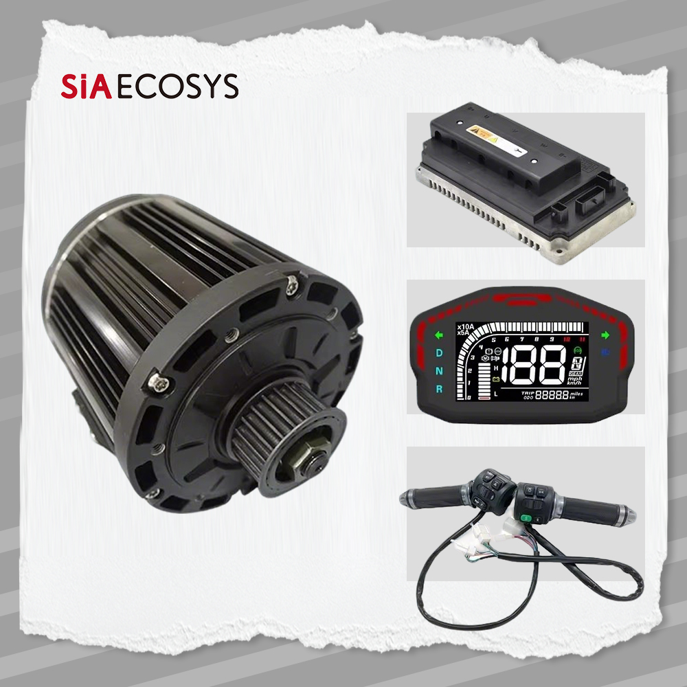 Mid Drive Motor Kit 72V 3000W - QS138 3000W V1 conception de courroie
