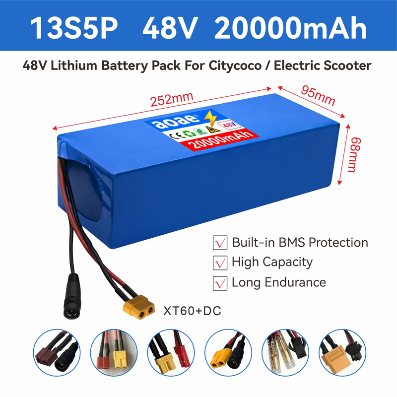 60V 30Ah Electric Scooter Battery - Batterie de scooter électrique 48V 13S5P