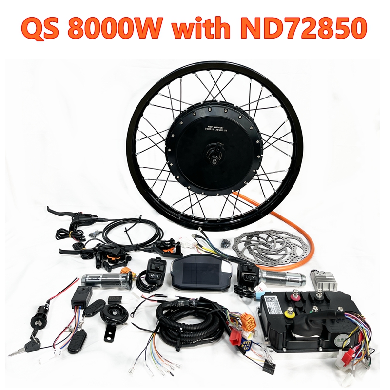 Qs273 Hub Motor 8000W 72V - Kit de roue à moteur brushless
