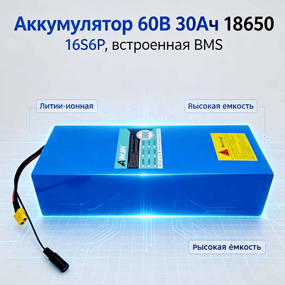 Batterie Li-ion haute puissanc - 60V 30Ah Electric Scooter Battery avis et prix