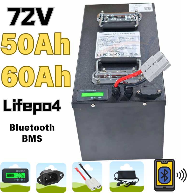 Batterie rechargeable au lithi - 72V 60Ah Lifepo4 Battery Pack avis et prix