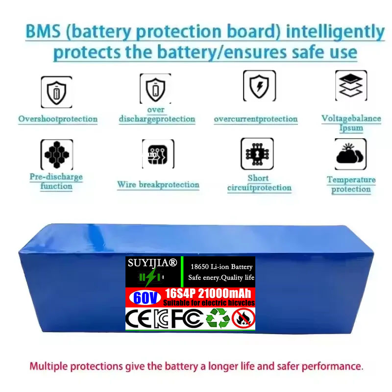 60V 21Ah nouveau 18650 16S4P 1 - 60V 30Ah Electric Scooter Battery avis et prix