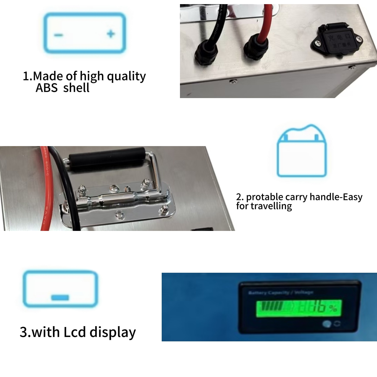 Batterie Rechargeable au Lithi - 72V 60Ah Lifepo4 Battery Pack avis et prix