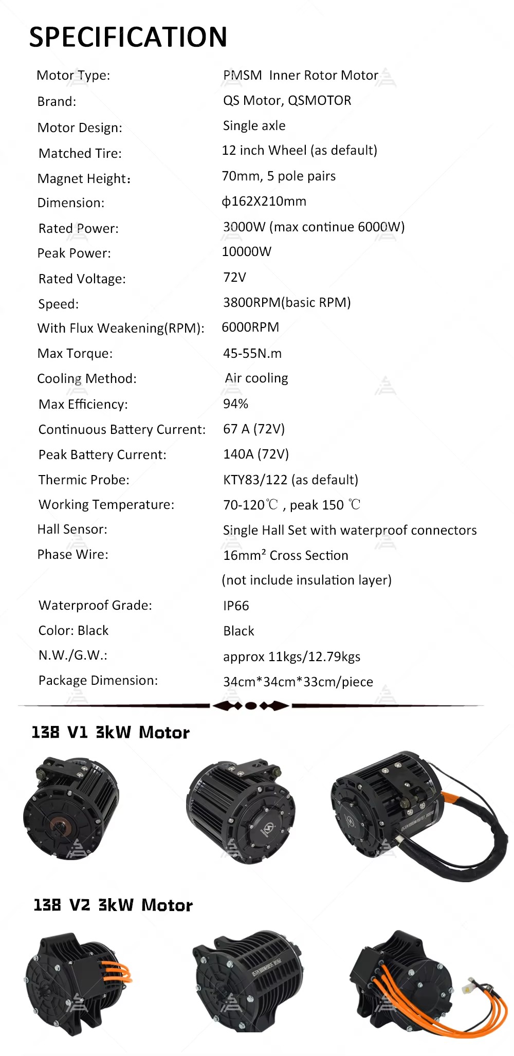 Kit de moteur d'entraînement c - Mid Drive Motor Kit 72V 3000W avis et prix