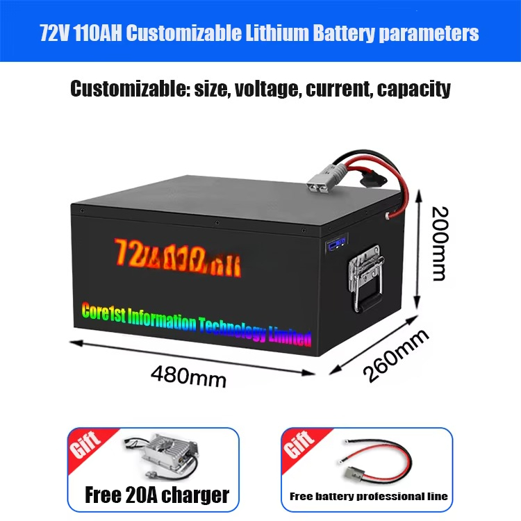 Batterie Lifepo4 72 volts, pac - 72V 60Ah Lifepo4 Battery Pack avis et prix