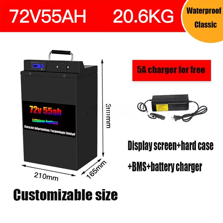 Batterie Lifepo4 72 volts, pac - 72V 60Ah Lifepo4 Battery Pack avis et prix