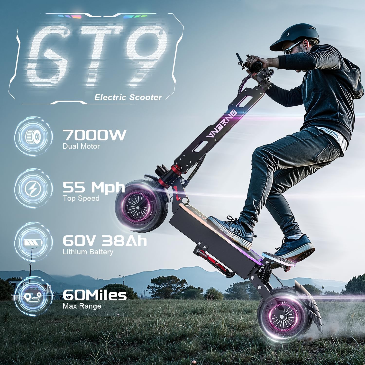Trottinette électrique pour ad - 60V 5600W Dual Motor Electric Scooter avis et prix